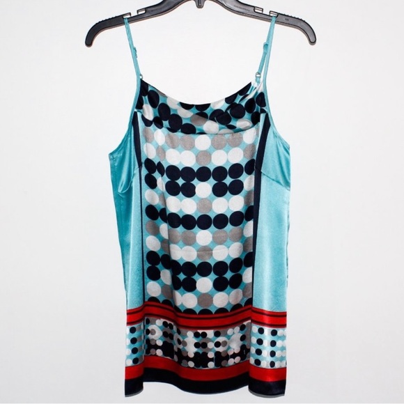 Cabi silk polka dot‎ camisole with adjustable shoulder straps - Picture 6 of 11